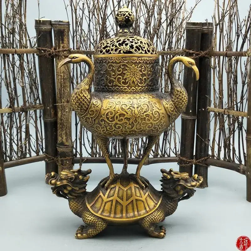 Gold Dragon Incense Burner