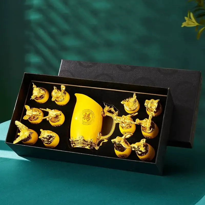 Gold Floral Ceramic Tray