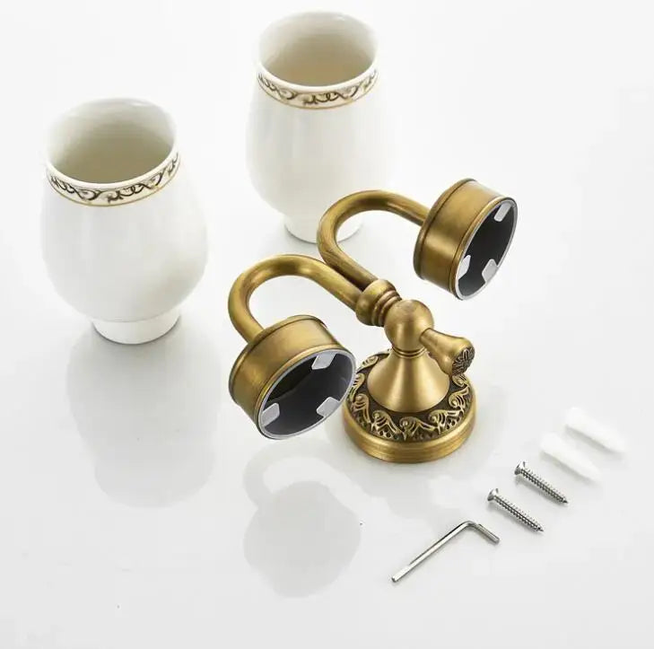 White Gold Double Cup Holder