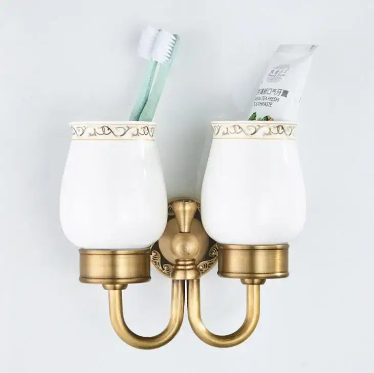 White Gold Double Cup Holder