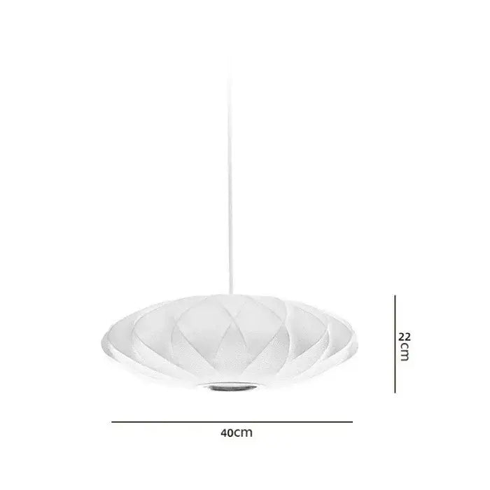 White Silk Pendant Chandelier