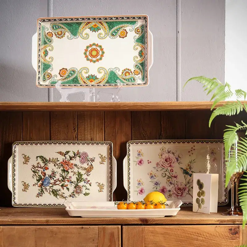 Paisley Ceramic Serving Tray