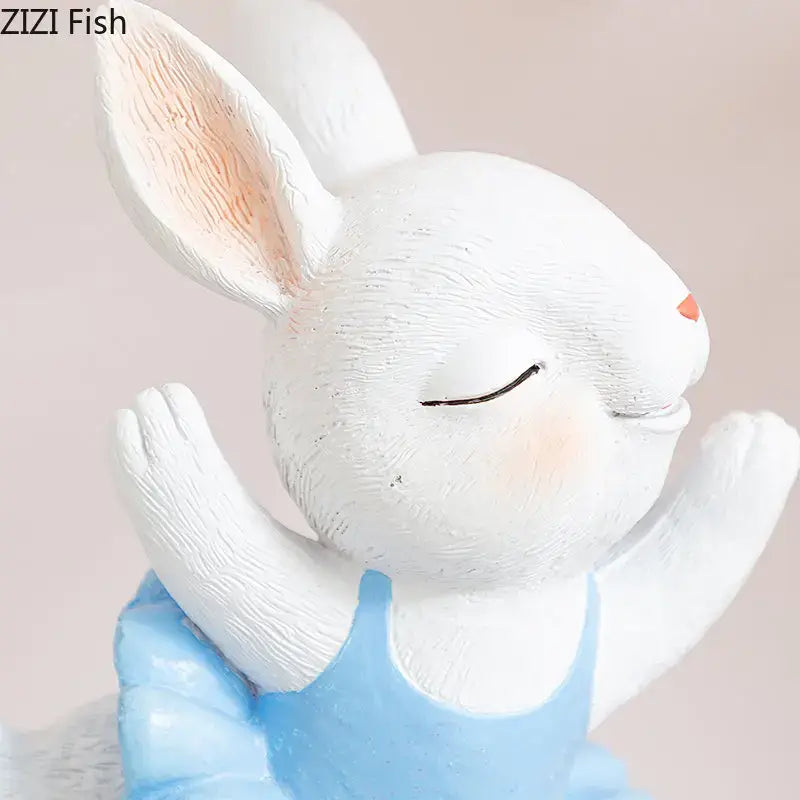 Resin Rabbit Dancer Sculptures