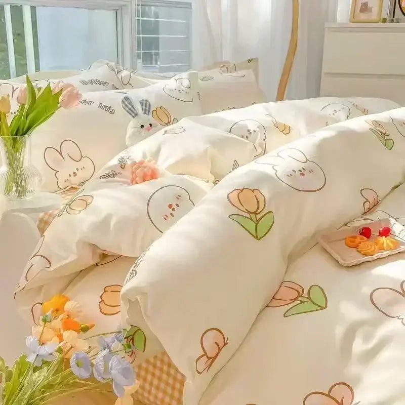 Bunny Flower Bedding Set