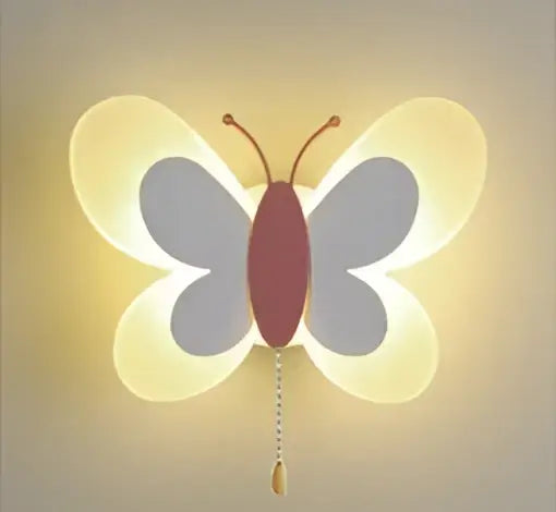 Pink Butterfly Wall Sconce