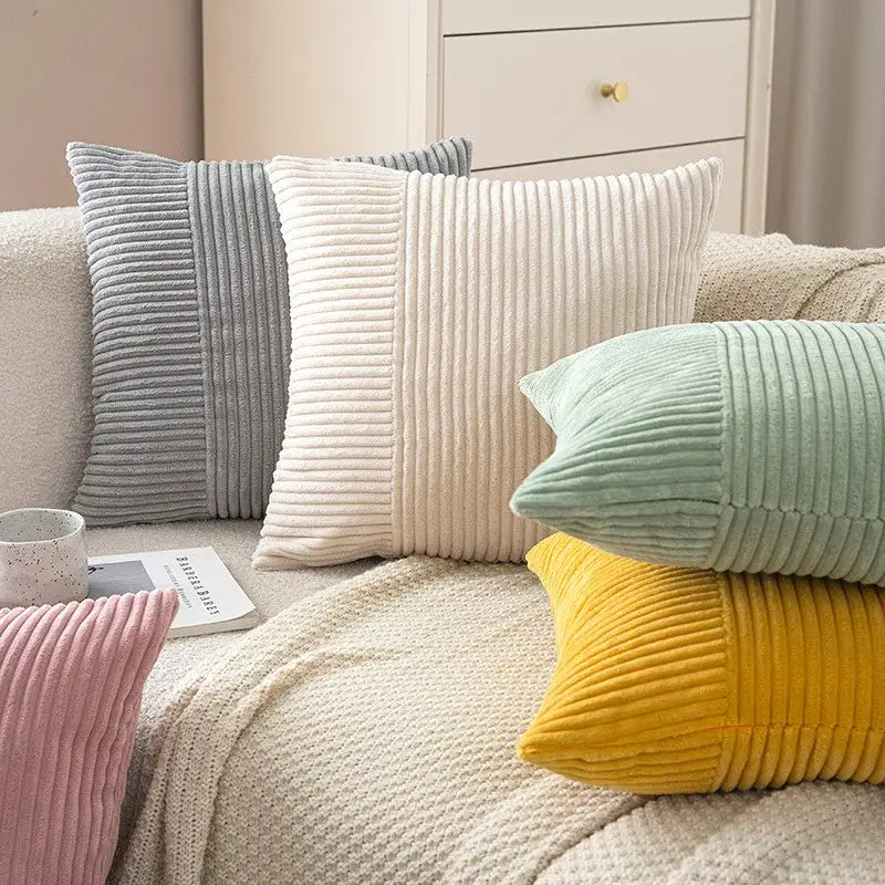 Corduroy Striped Body Pillow