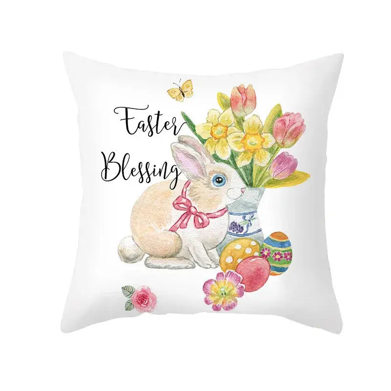 Easter Bunny Pillow Cover