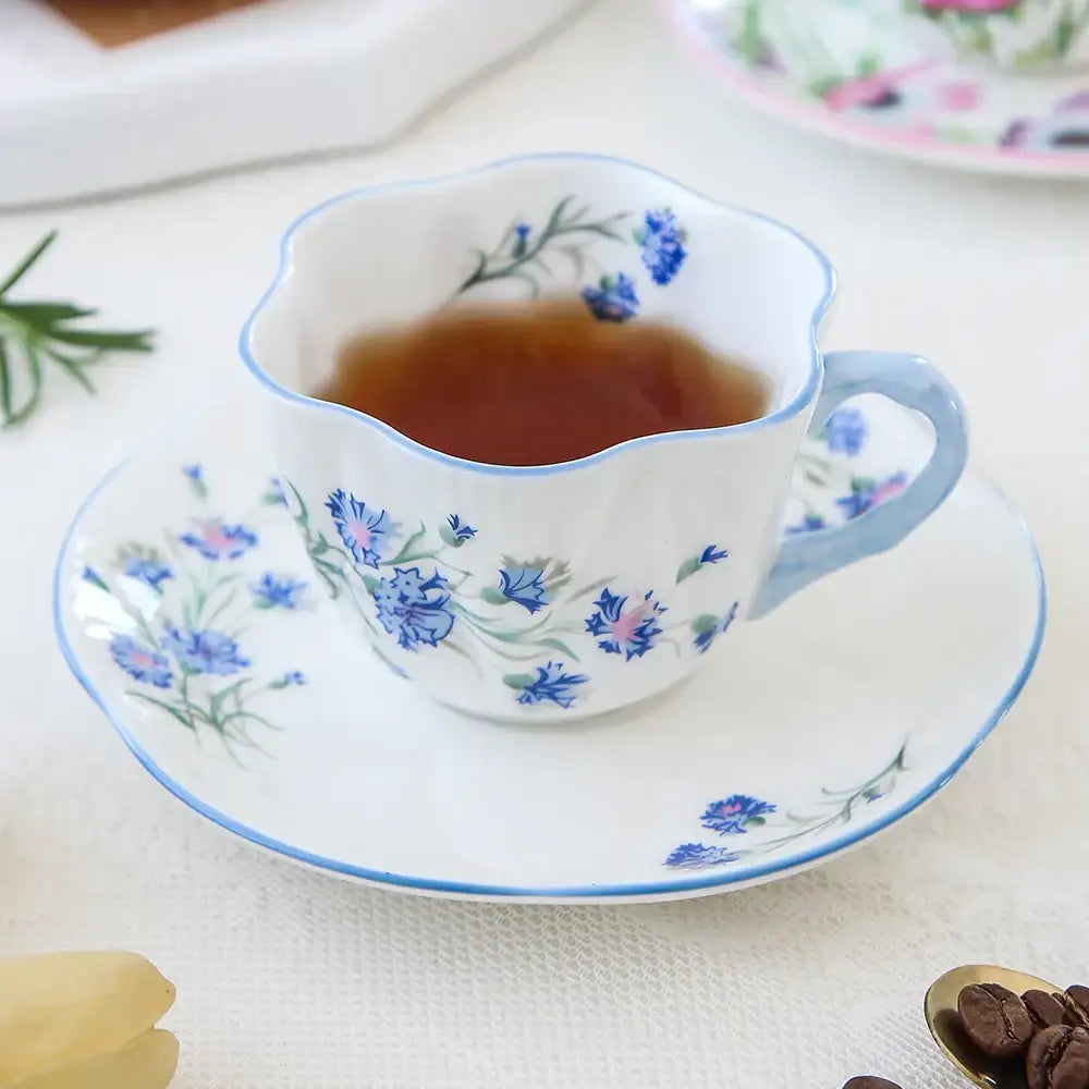 Porcelain Floral Coffee Set