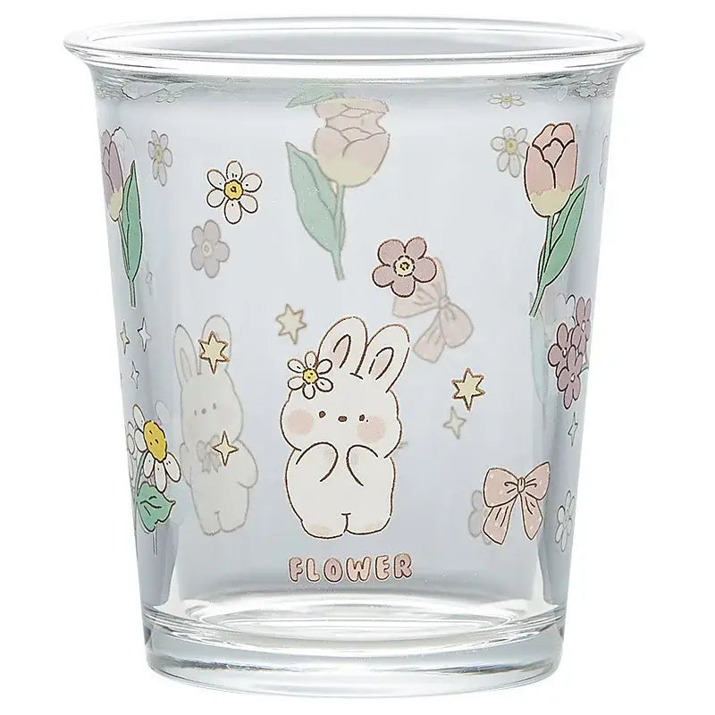 Glass Rabbit Tea Tumbler