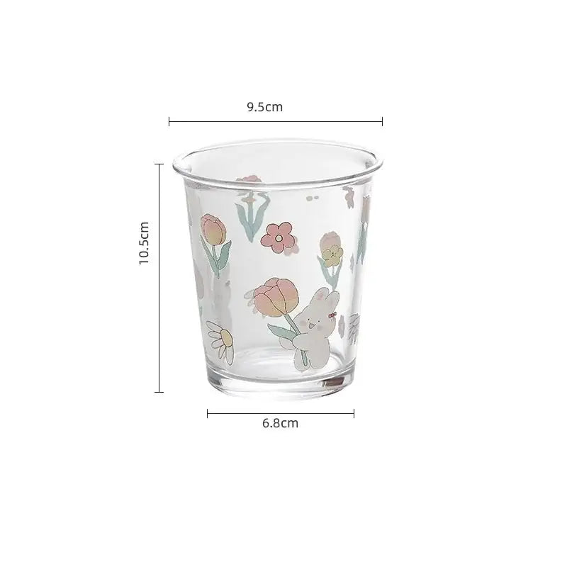 Glass Rabbit Tea Tumbler