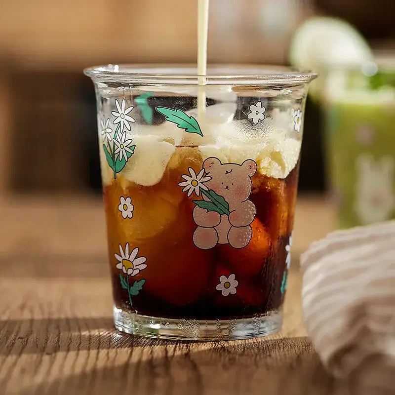 Glass Rabbit Tea Tumbler