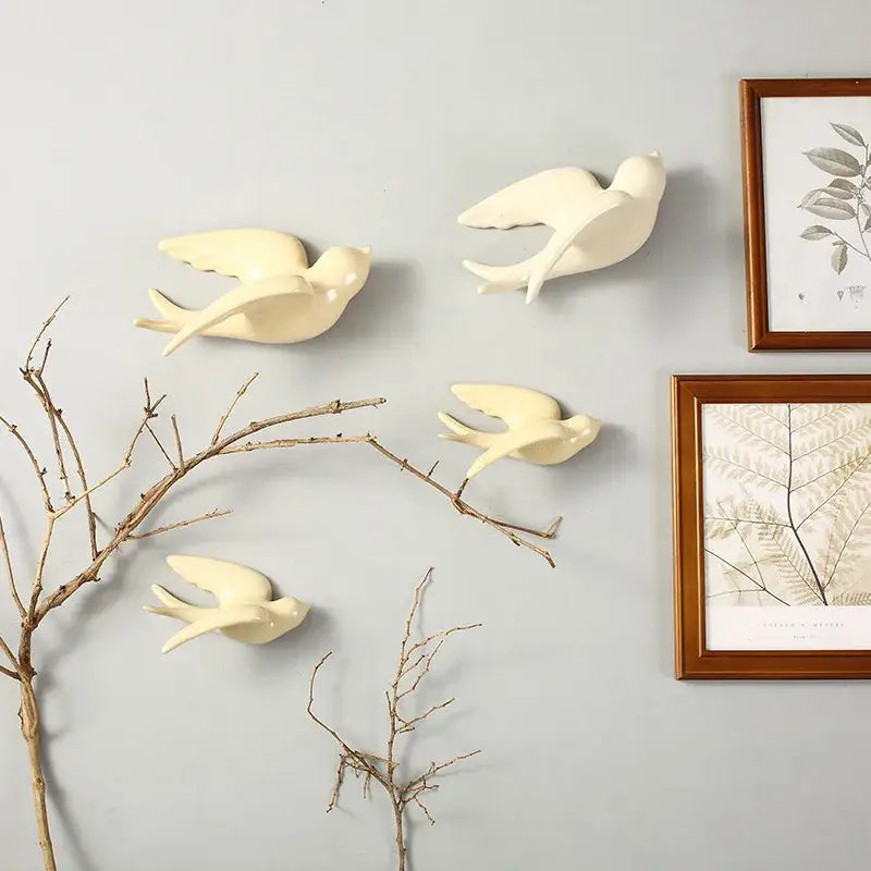 Ceramic Bird Wall Ornament