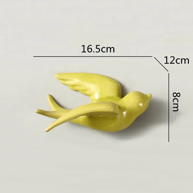 Ceramic Bird Wall Ornament