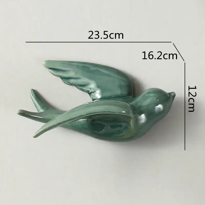 Ceramic Bird Wall Ornament