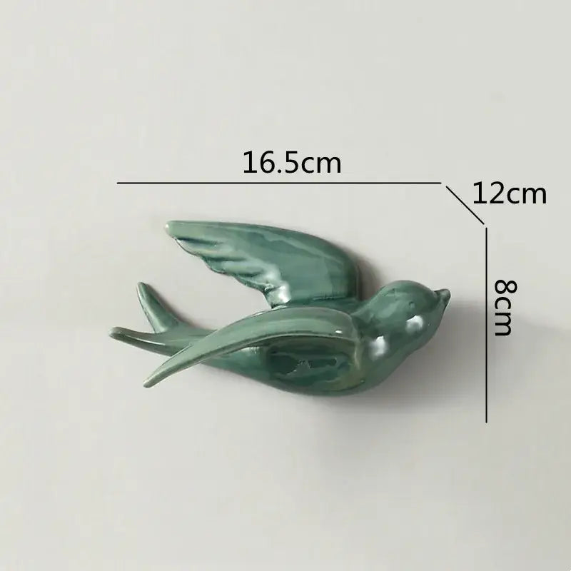 Ceramic Bird Wall Ornament