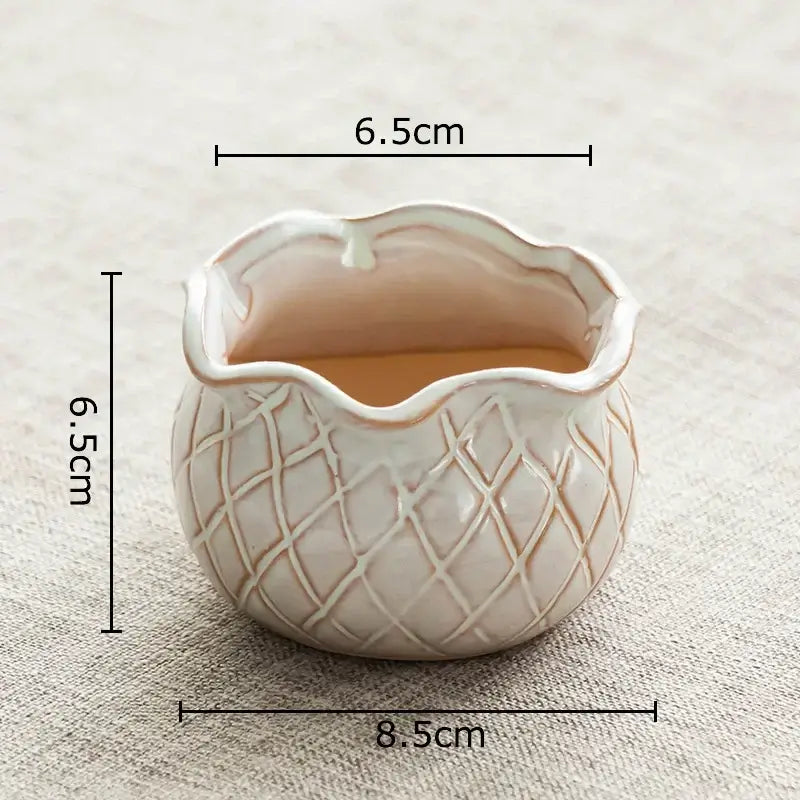 Gradient Lotus Ceramic Pot