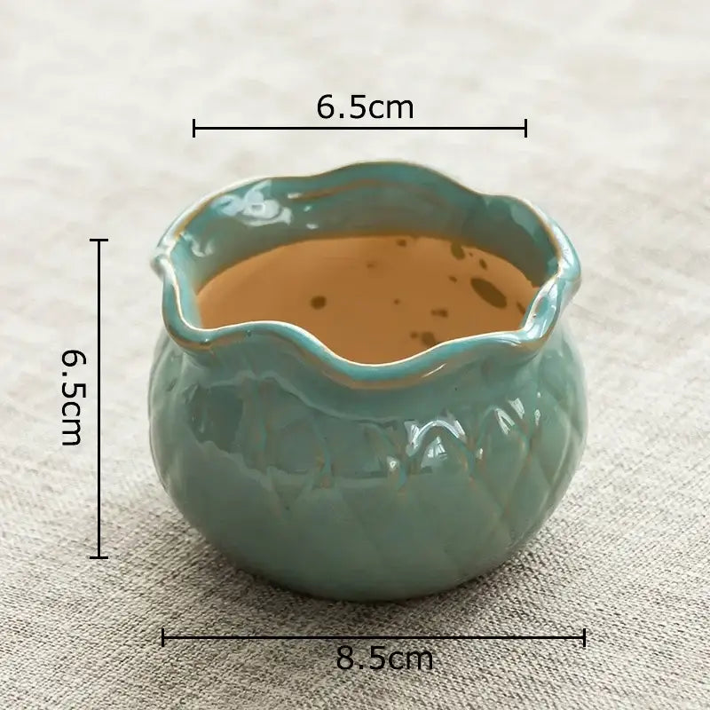 Gradient Lotus Ceramic Pot