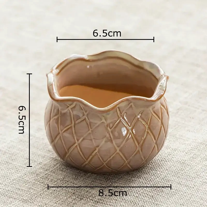 Gradient Lotus Ceramic Pot