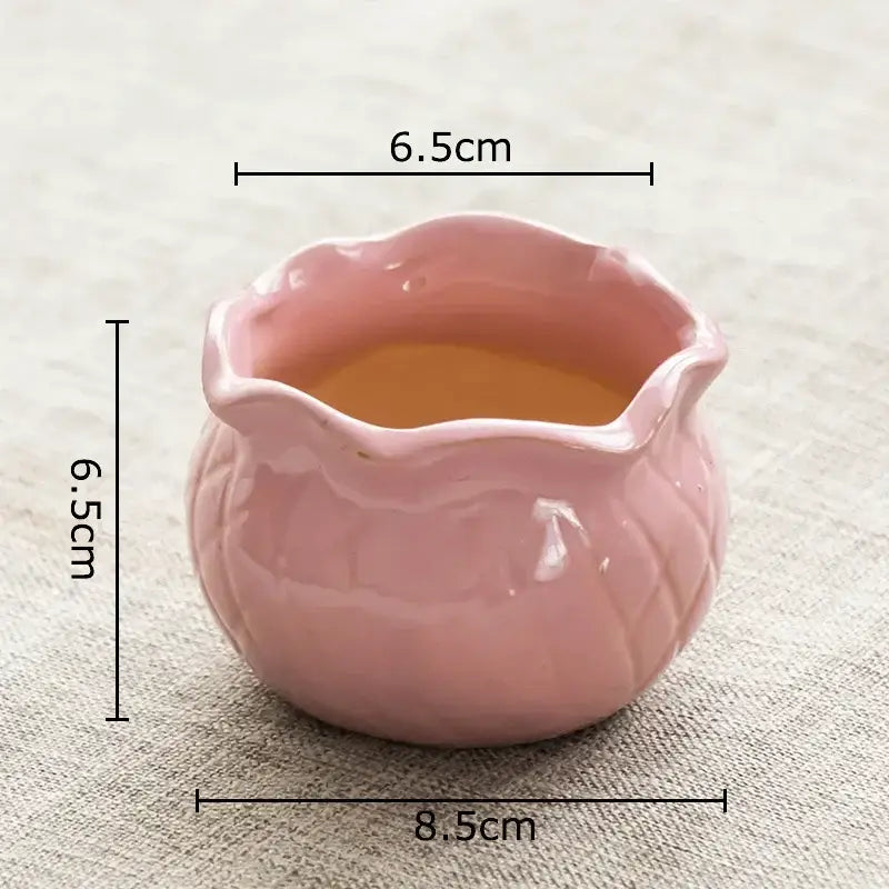 Gradient Lotus Ceramic Pot