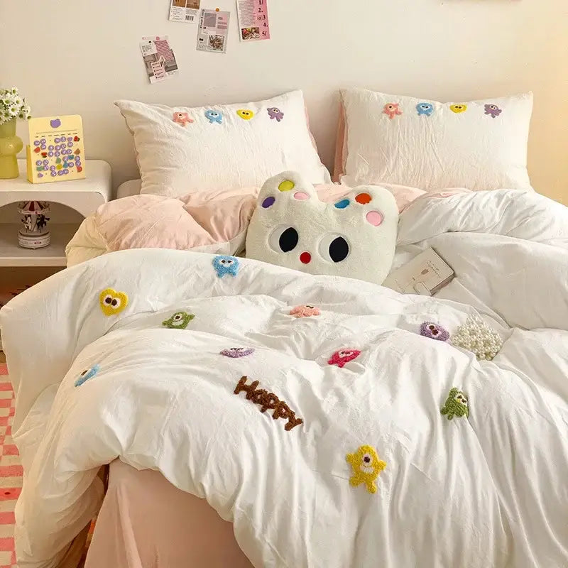 Green Cartoon Cotton Bedding