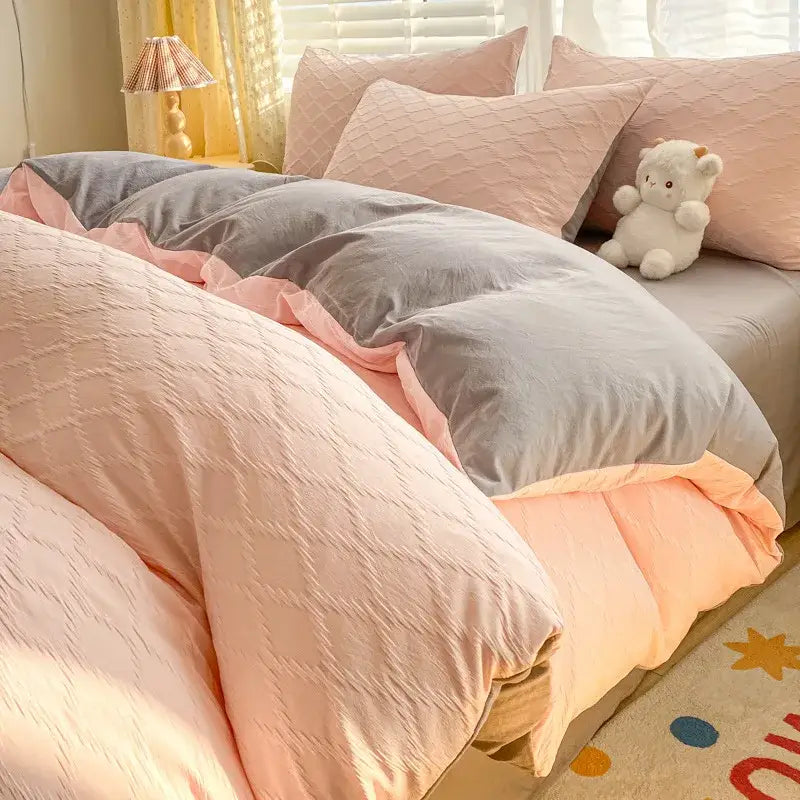 Pastel Green Quilted Bedding
