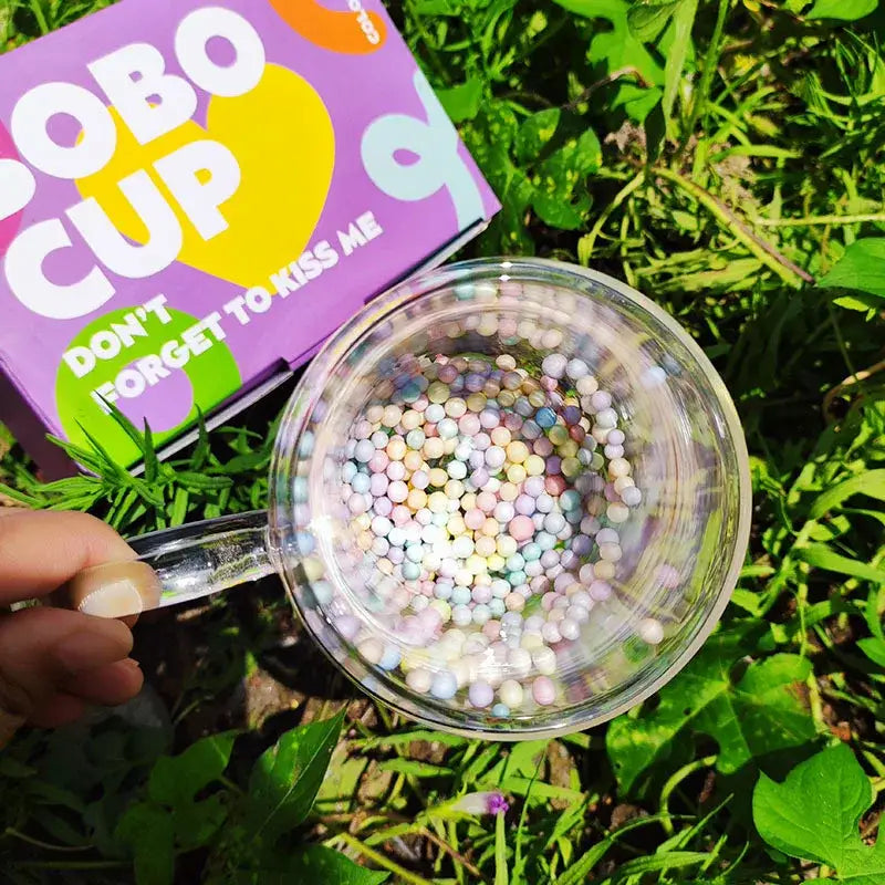 Heart Bubble Glass Cup
