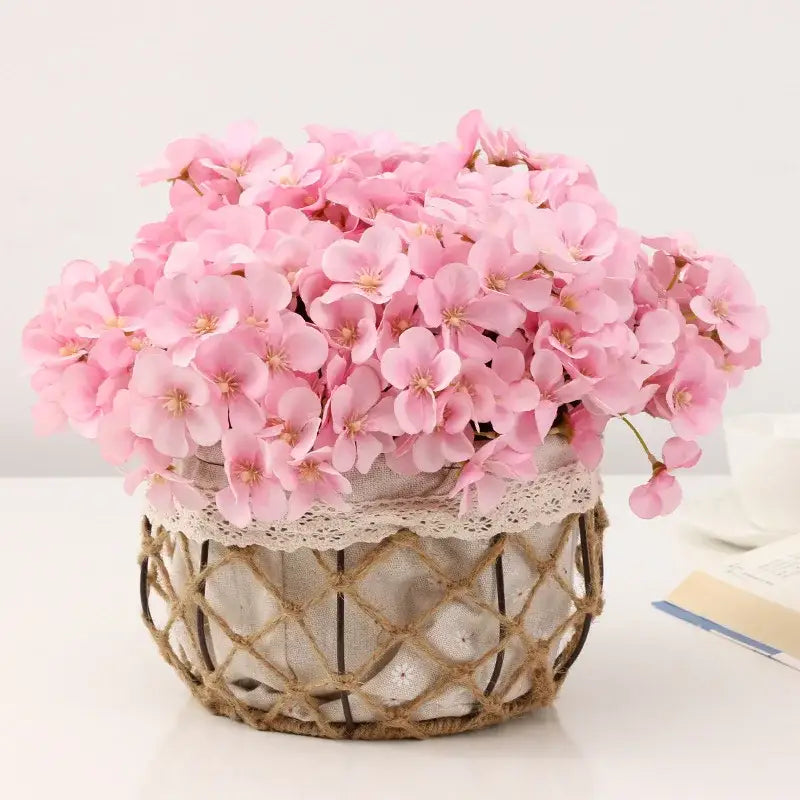 Silk Begonia Flower Decor