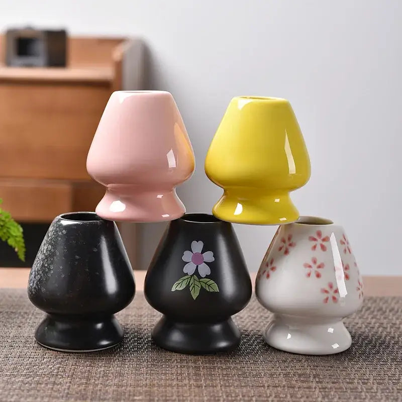 Pink Yellow Ceramic Stand