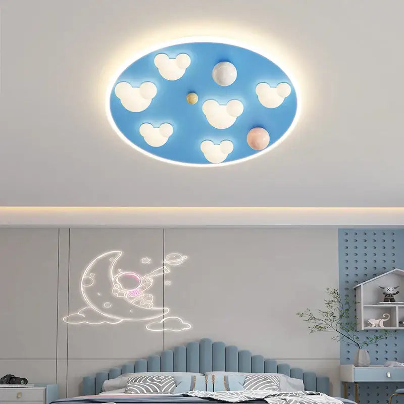 Pink Blue Cloud Ceiling Light