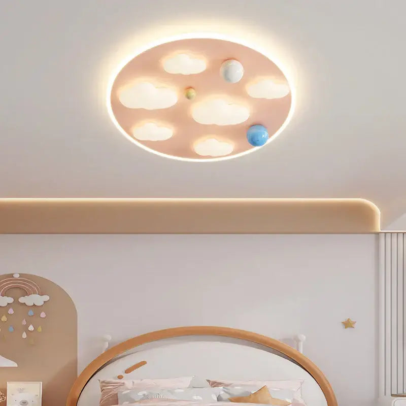 Pink Blue Cloud Ceiling Light