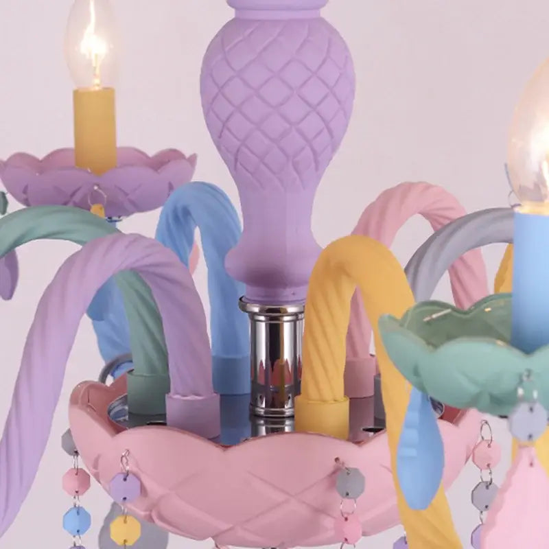 Pastel Crystal Bedroom Chandelier