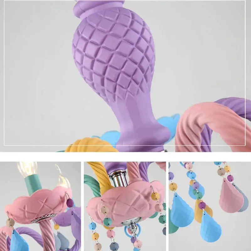 Pastel Crystal Bedroom Chandelier