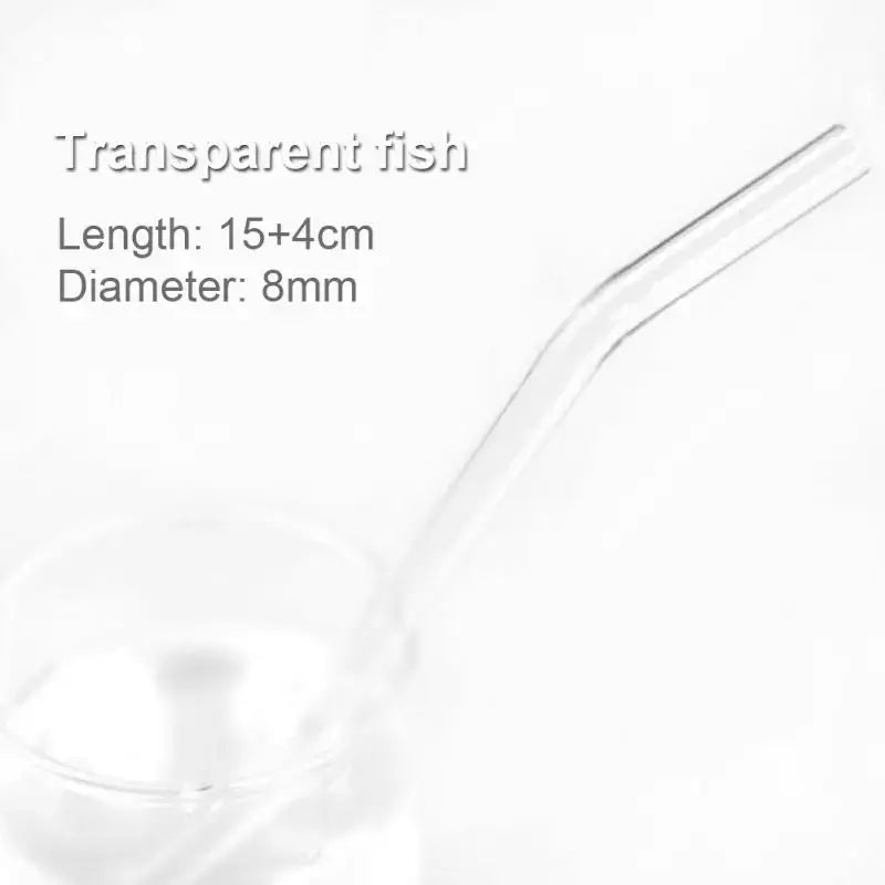 Ridged Glass Straws Set