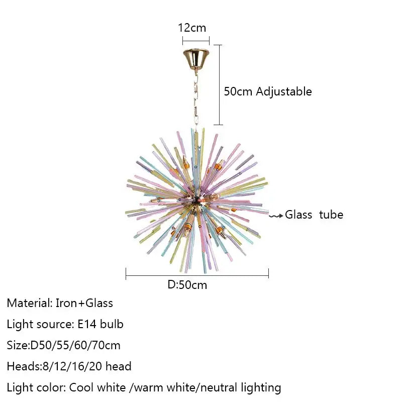 Dandelion Glass Pendant Light