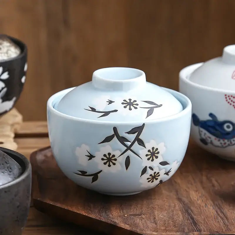 Blue Ceramic Stew Pot