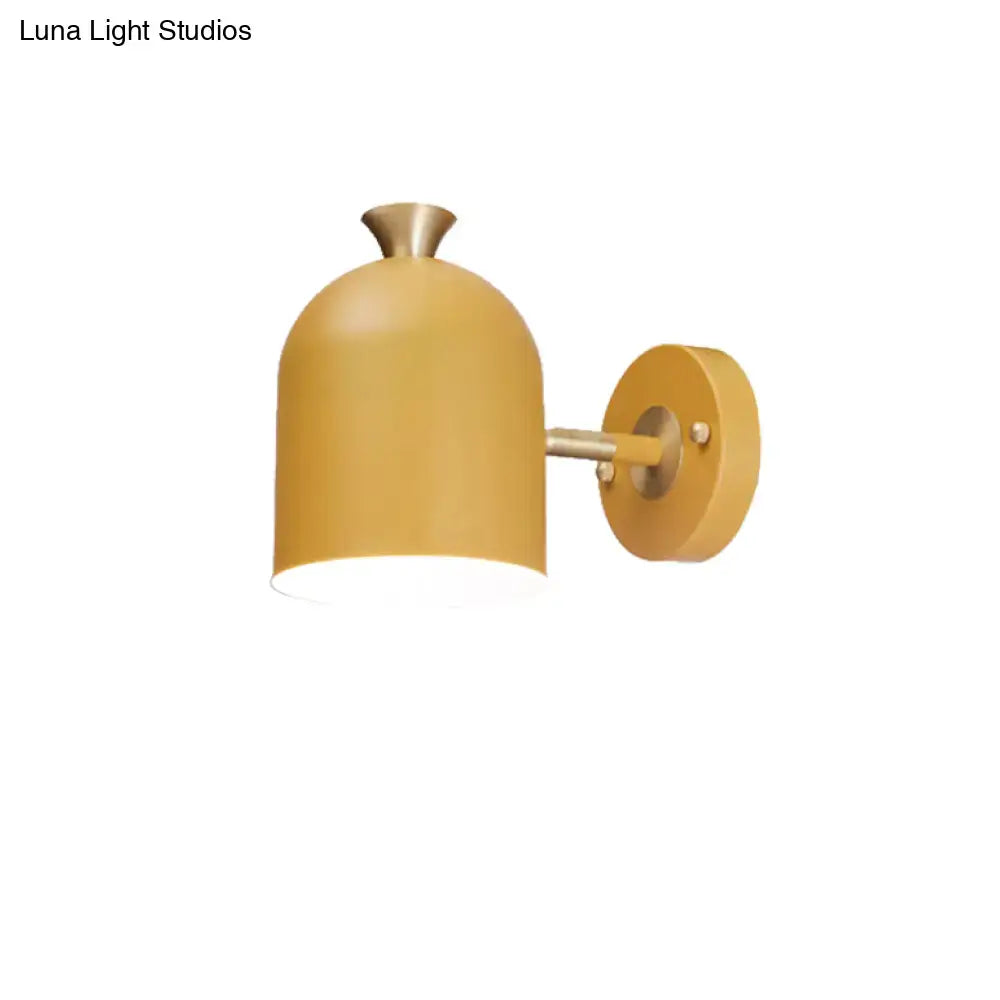 Pink Brass Macaron Wall Sconce