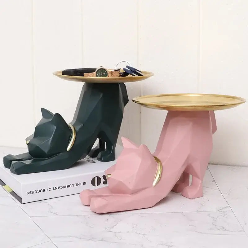 Geometric Cat Storage Tray