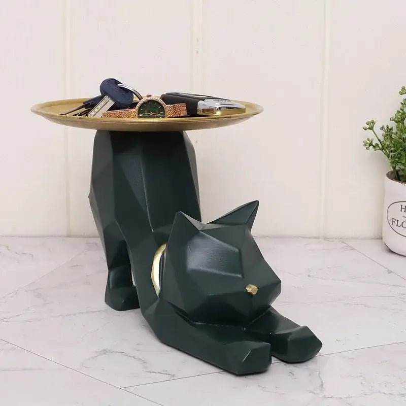 Geometric Cat Storage Tray