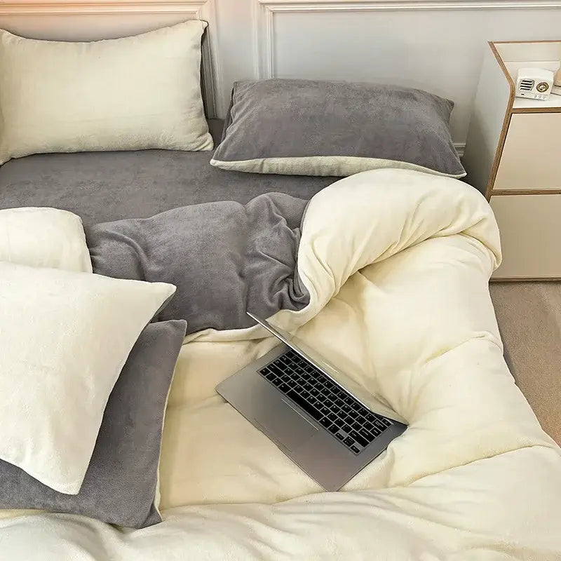 Milk Velvet Bedding Set
