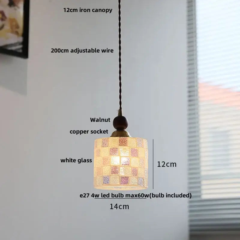 Mosaic Glass Pendant Light