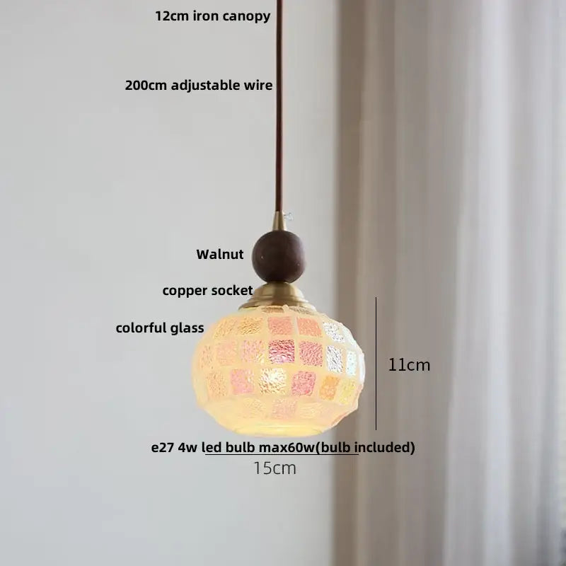 Mosaic Glass Pendant Light