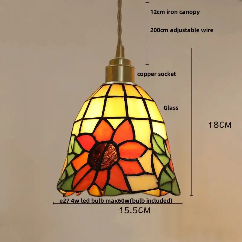 Mosaic Glass Pendant Light
