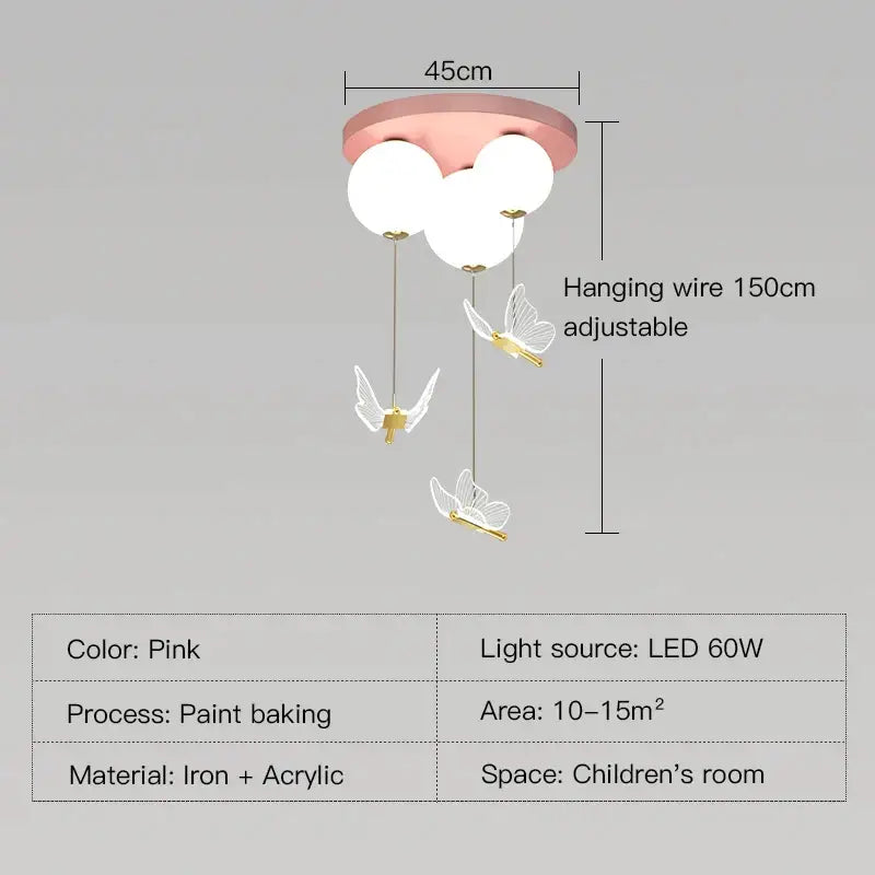 Butterfly Pendant Ceiling Light