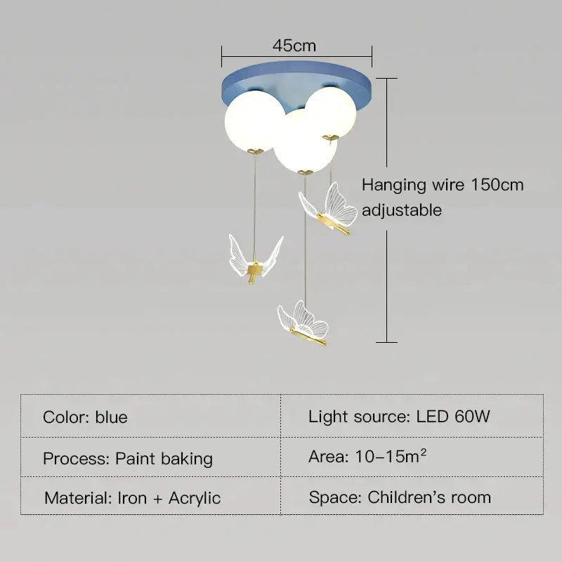 Butterfly Pendant Ceiling Light