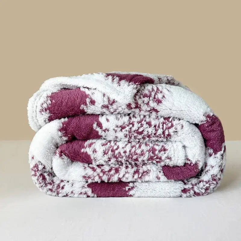 Cationic Jacquard Plush Throw