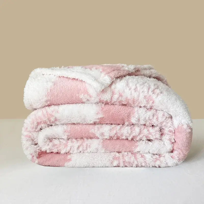 Cationic Jacquard Plush Throw