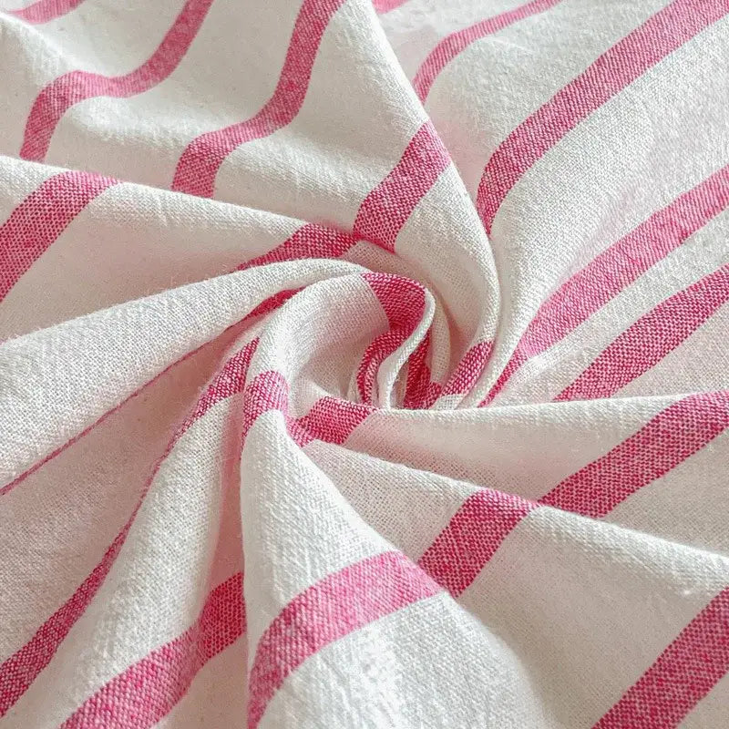 Pink Stripe Cotton Sheet