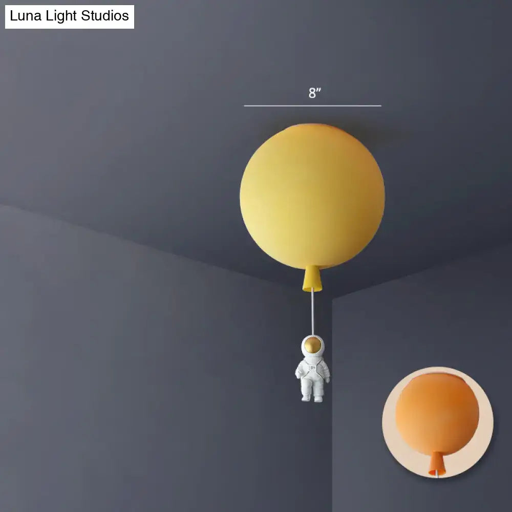 Pink Astronaut Ceiling Lamp