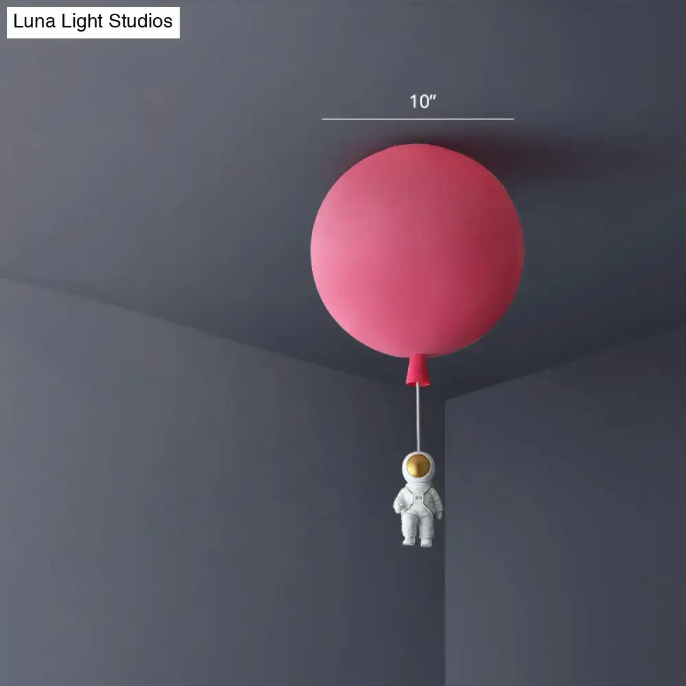 Pink Astronaut Ceiling Lamp