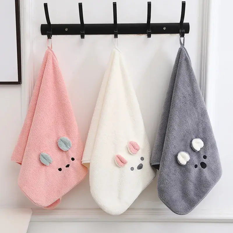 Pink Bunny Face Towel